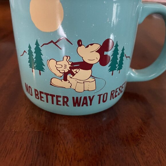NEW! Disney Mickey Mouse No Better Way to Reset Nature Mug Ceramic! - Picture 2 of 5